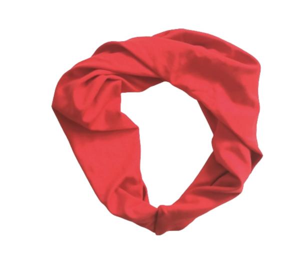 Haarband breit helles Rot